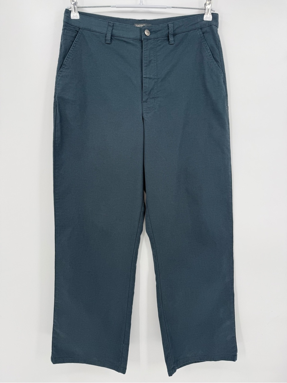 Toad&Co Earthworks High Rise Straight Leg Pant in Slate Size 14